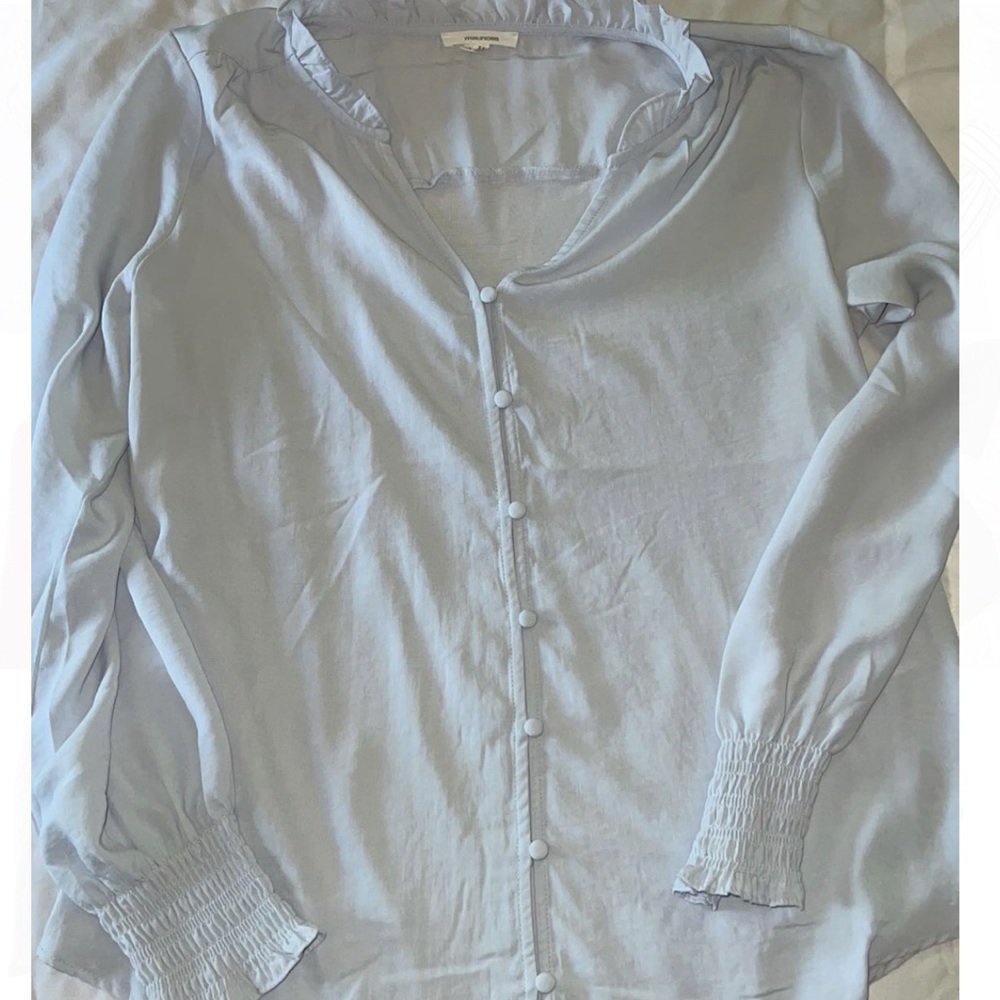 Light blue button down